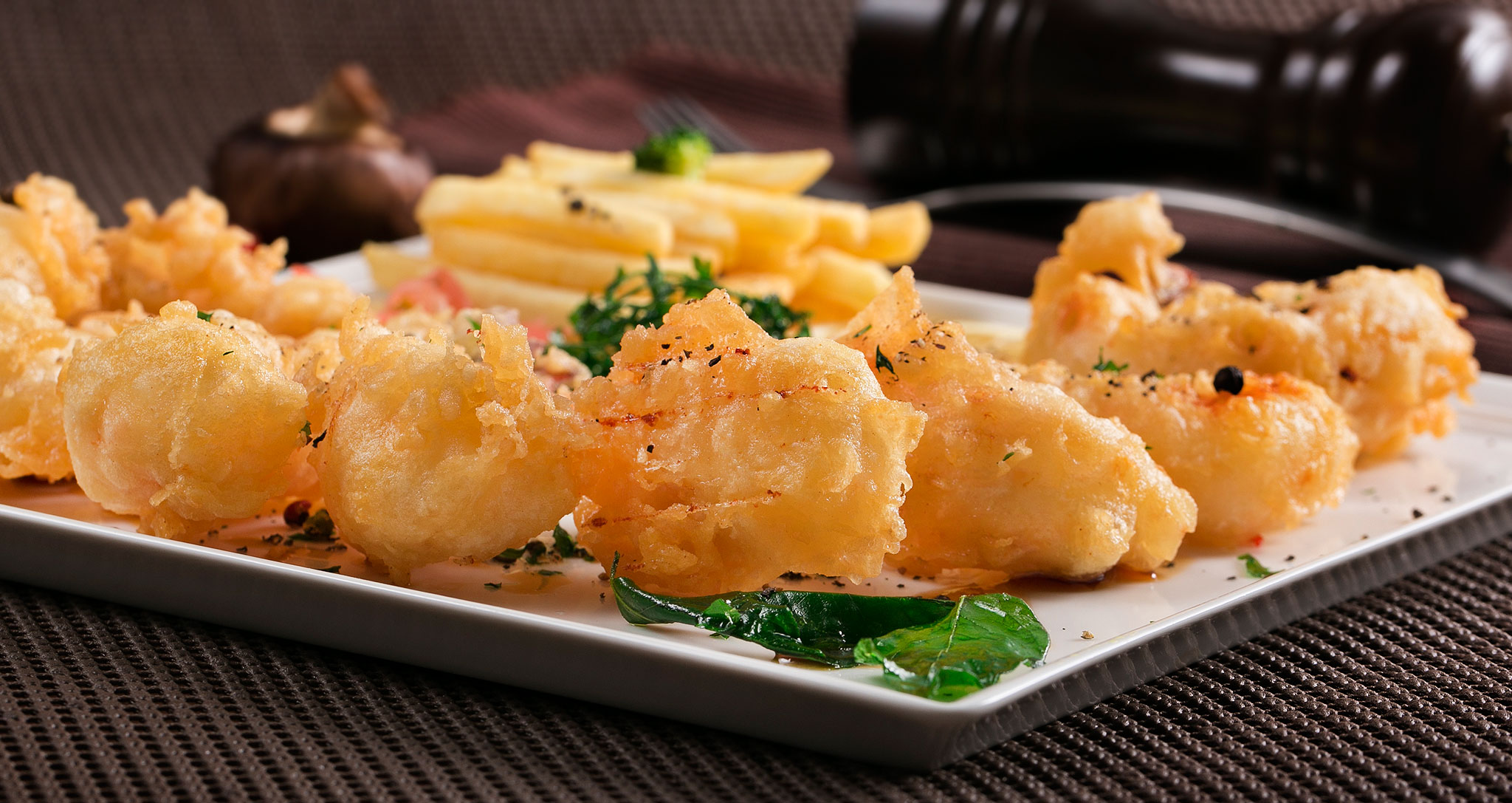 Fried tempura prawn image
